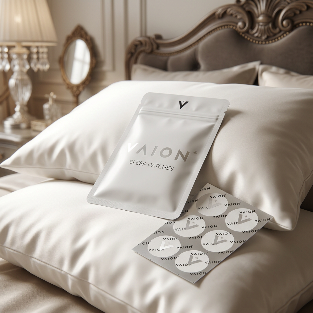 VAION+ Sleep Patches on bed